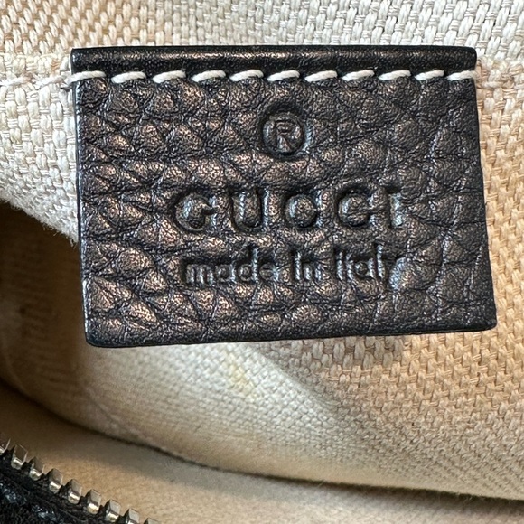 💯Authentic Gucci Soho Disco  Black Leather Crossbody Bag🍀 - Picture 11 of 17